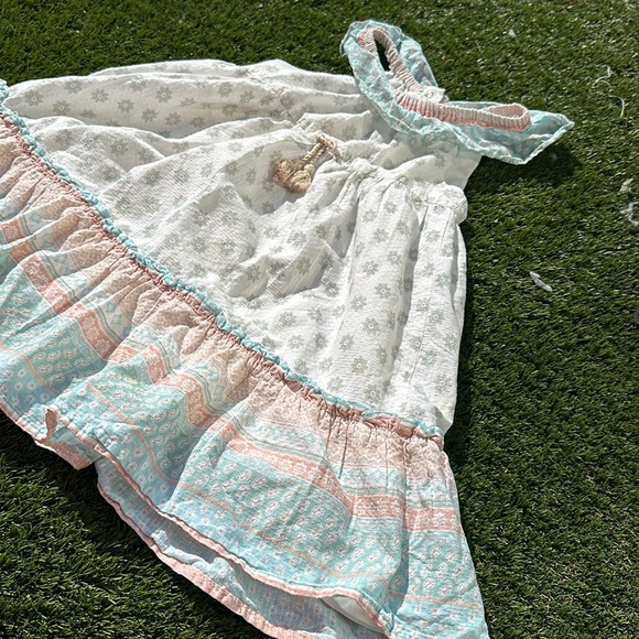 5T JOIE absolutely adorable light pink light, blue, and white waffle dress - Picture 4 of 13